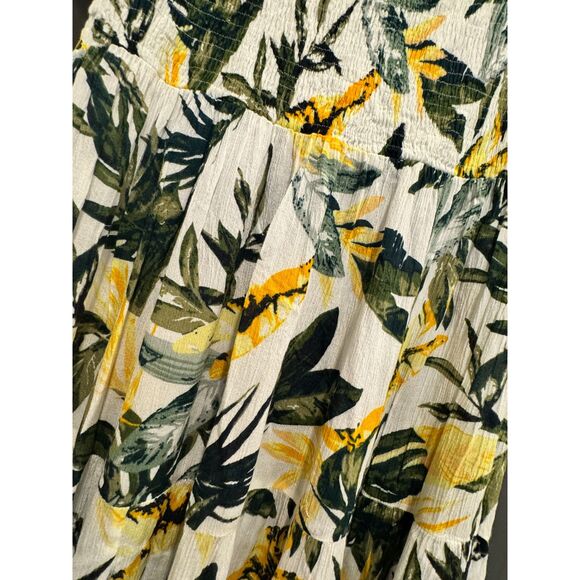 Charlie Paige Strapless Gauze Sundress Boho Beach Maxi Dress Size L - Picture 4 of 4